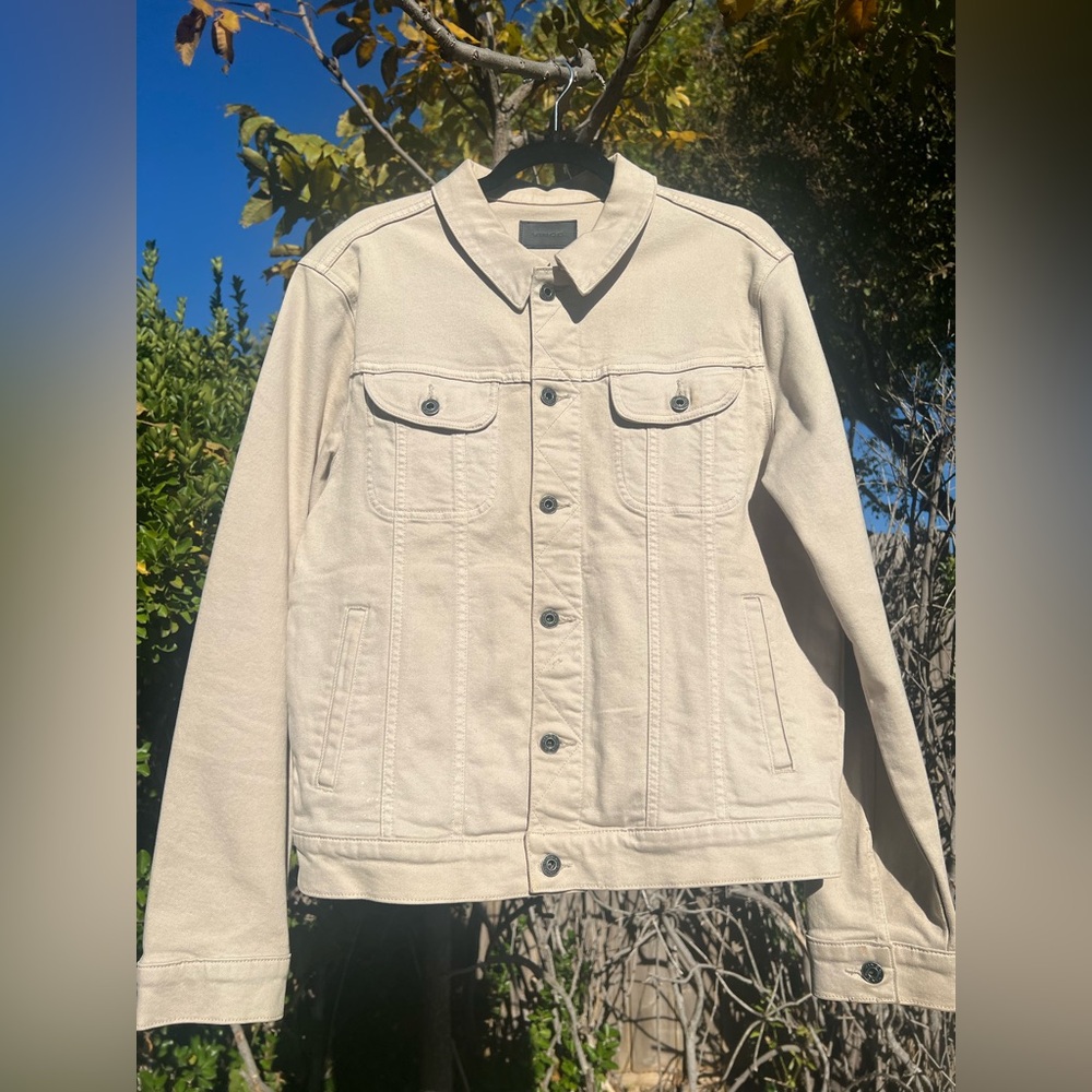 Vince Men's Beige Denim Jacket